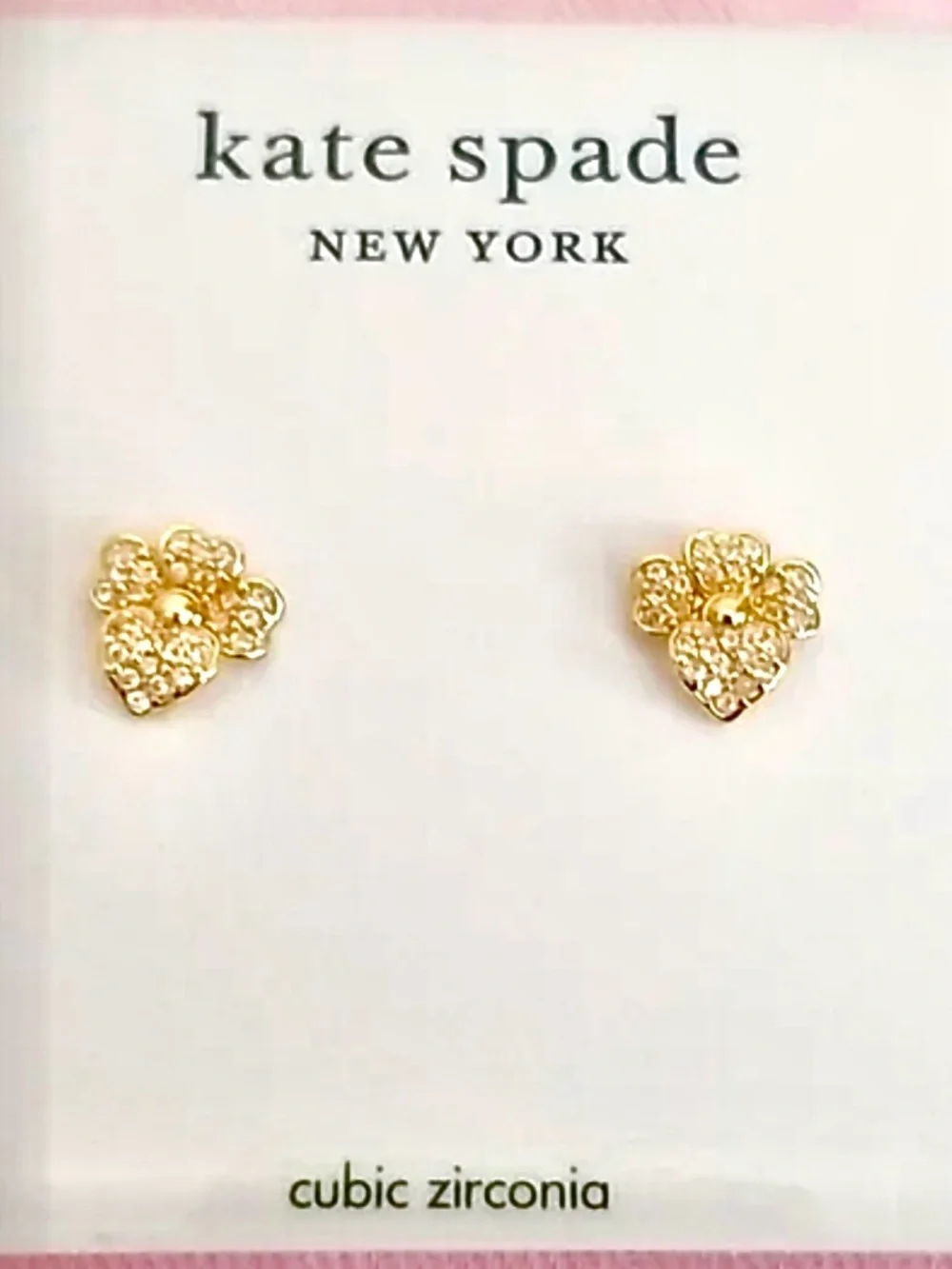 KATE SPADE NEW YORK Precious Pansy Stud Earrings
